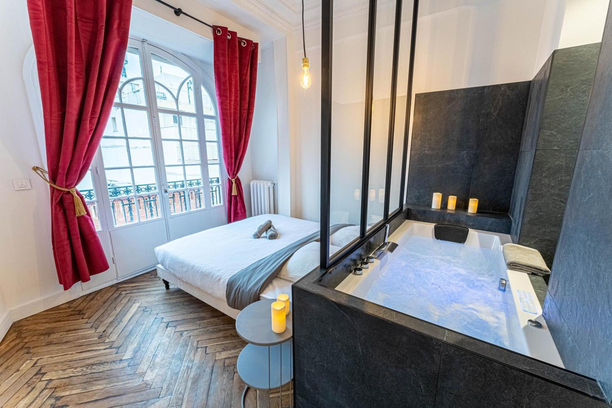 Jacuzzi-Nice Quartier Des Musiciens-Loft エクステリア 写真